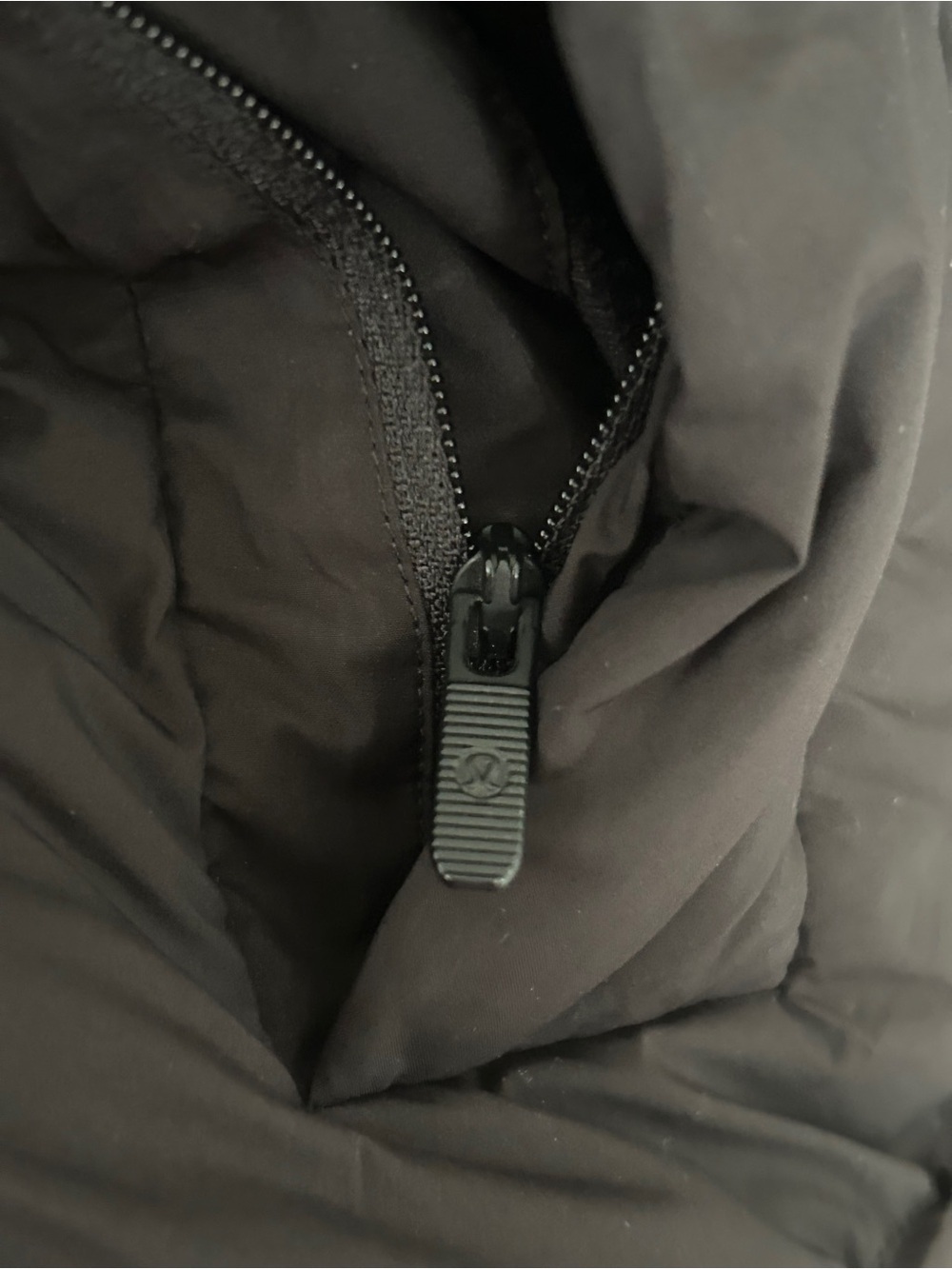 Lululemon Cinch Waist 600 Down Full Zip Puffer Jacket black no hood - Picture 5 of 12